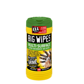 BIG WIPES GREEN Multi-Surface renseservietter, 80 stk.