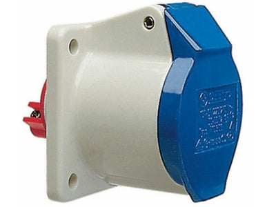 CEE vægudtag - 240V / 16A, 2pol + jord (IP44)