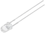 4mm HB LED - Rund, Kold Hvid vandklar (7000mcd 30°)