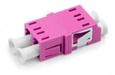 LC samleled duplex OM4 violet uden flange