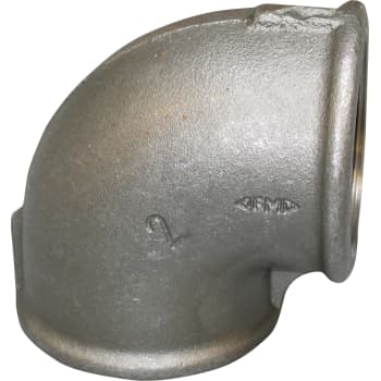 2" Sort vinkel 90° muffe/muffe