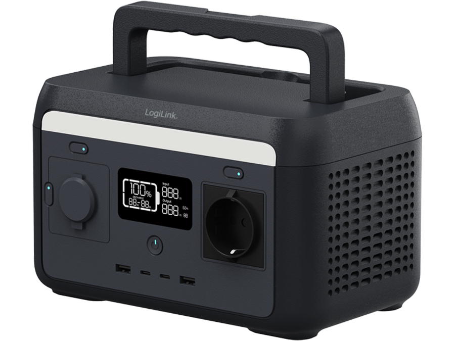 Bærbar power station - 300W, 4xUSB, 1xCEE7/4 1xCigar