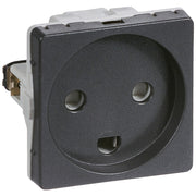 Fuga Stikkontakt 1 modul 2-pol med jord koksgrå