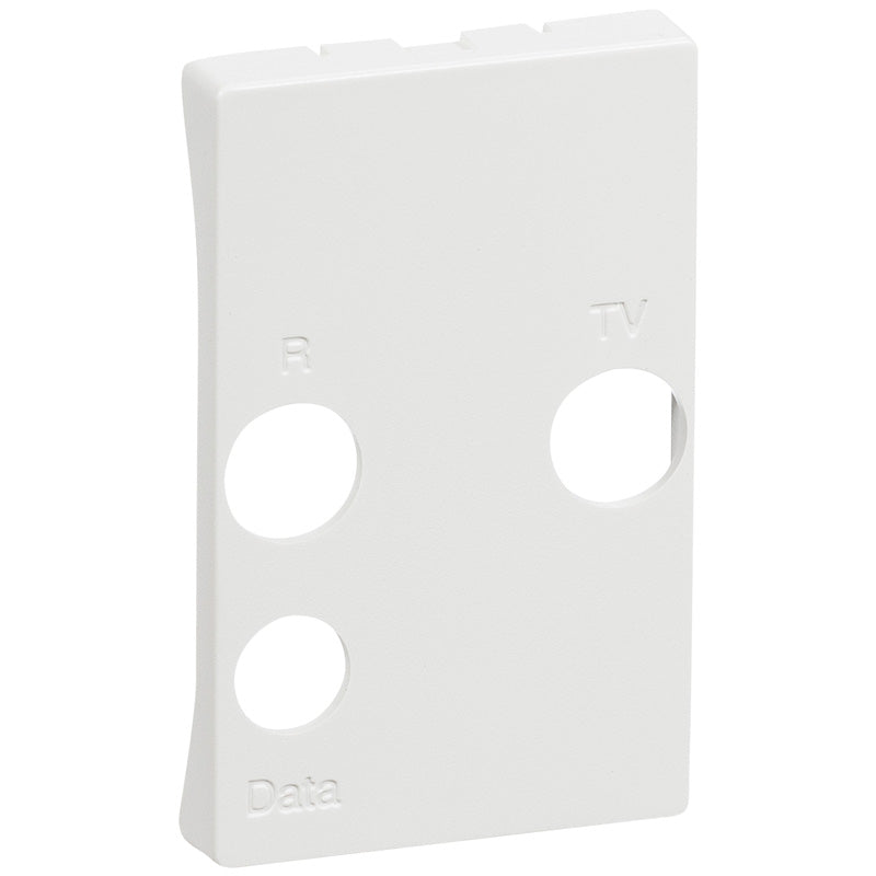 Afdækning TV / R / SAT T2 hvid