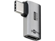 USB4 adapter - USB-C han til USB-C hun, horisontal 90°
