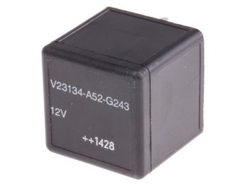 Autorelæ - 12Vdc / 40A, 1 x skifte, printben (SPDT)