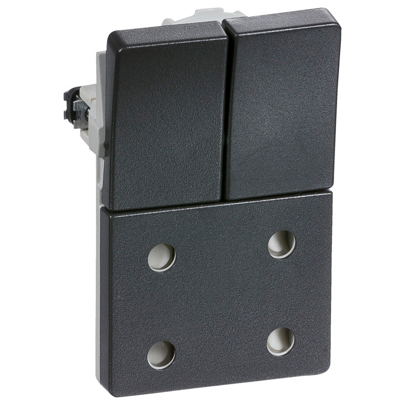 Fuga Stikkontakt dobbelt 2-pol koksgrå