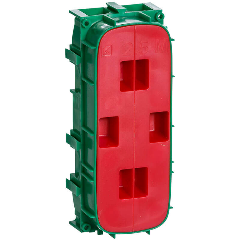 LK Fuga grøn indmuringsdåse 2½ modul