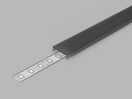 DIOFLEX afdækning C3 sort f/alu profil 1m