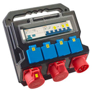 Byggestrømstavle 32A 4x230V+2x16A 5P HPFI