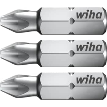 Wiha bits 25 mm, 1/4", Phillips PH2, 3 stk. i boks