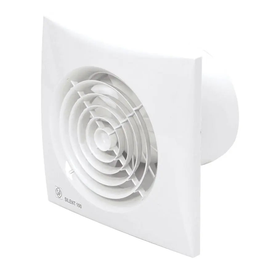 Ventilator Silent 100CZ m. Vindstop, aut. lukke og kugleleje
