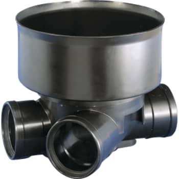 Wavin 110 x 425 mm TP3-brønd, glat, venstre tilløb