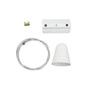 V-Tac Wireophæng til skinner - Hvid, 3-faset (Passer til V-Tac skinner)