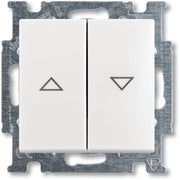 B55 JALOUSITRYK M/INTERLOCK, MAT HVID