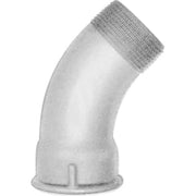 1/2" Sort bøjning 45° muffe/nippel