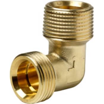 3/4" x 3/4" Vinkel nippel/rørgevind-nippel til Alupex Wavin