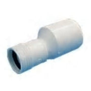 40 x 32 mm Reduktionsrør excentrisk afløb hvid PP Wavin