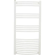 Athena buet håndklædetørrer 1200 x 600 mm hvid (RAL9016).
