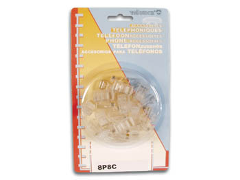 RJ45 modularstik - 8P8C til flad kabel (25 stk.)