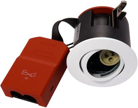 Daxtor EXO 66 GU10 rund mat hvid excl. lyskilde