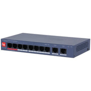 10-Port Cloud Managed (Web/APP-administration) Desktop Switch med 8-Port PoE 110W, 2-ports 1Gbps upl