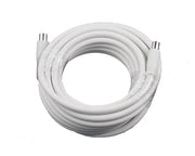 Antenneledning med stik HF-tæt 5 meter hvid
