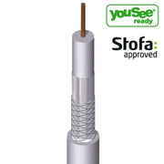 Antennekabel Ø6,8mm hvid - pr. meter