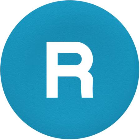 TRYKFLADE MED TEKST BLÅ RZBA639