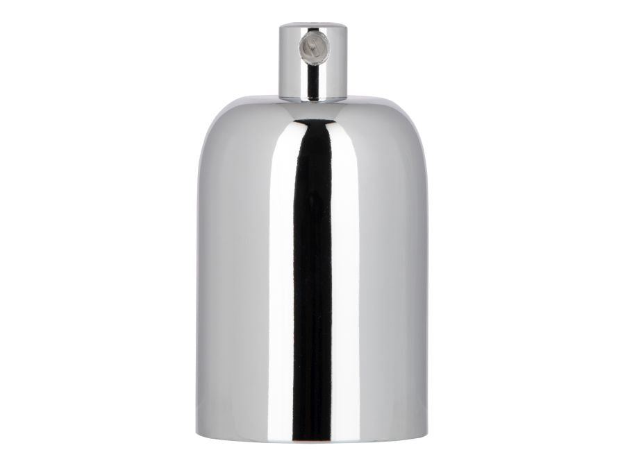 Moderne E27 pærefatning - Krom