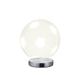 Ball LED bordlampe krom
