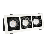 LED Triple Downlight 230V GU10 - Hvid