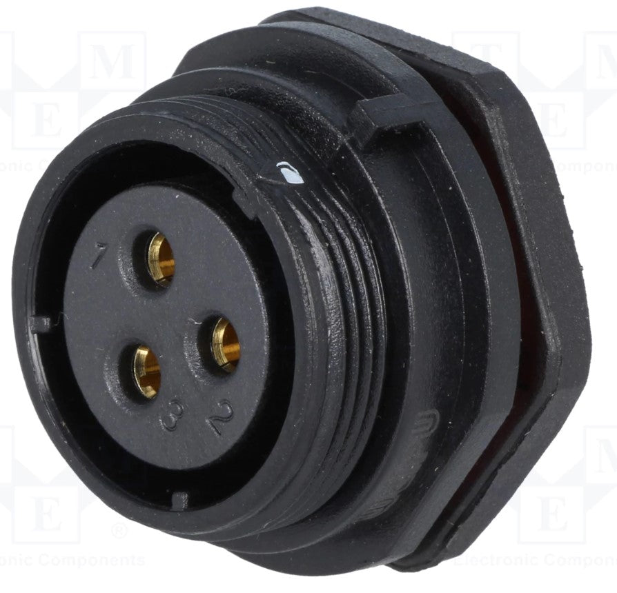 SP21 fatning - 3pol hun, 4mm², 30A, kabinet (IP68)