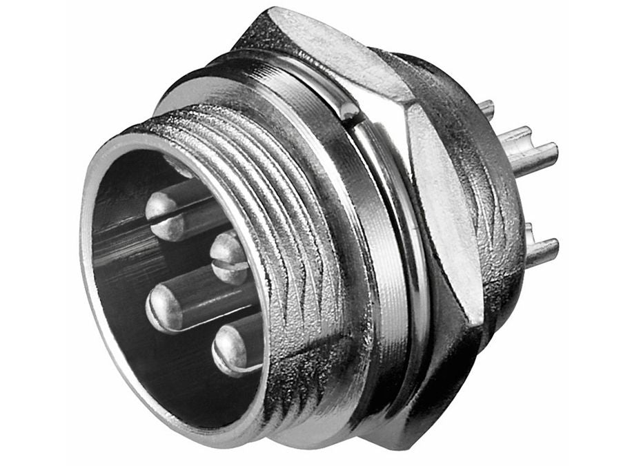 Mikrofonfatning, 4-pol han, til kabinet