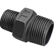 3/4" x 1/2" Sort brystnippel