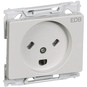 OPUS 66 kombi stikkontakt EDB 2-pol m jord lysegrå