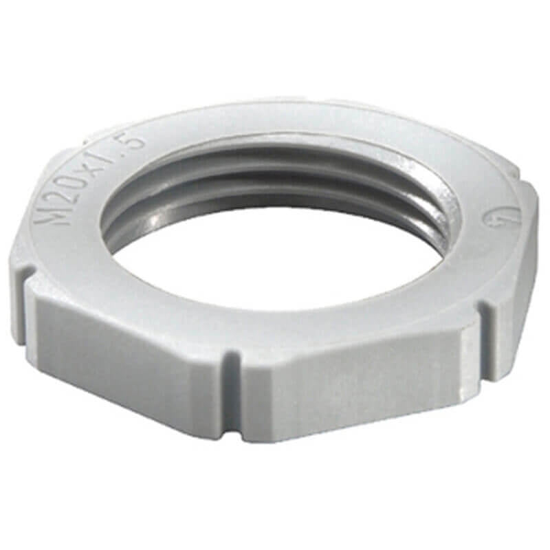 Møtrik M20 polyamid grå - 1 stk.