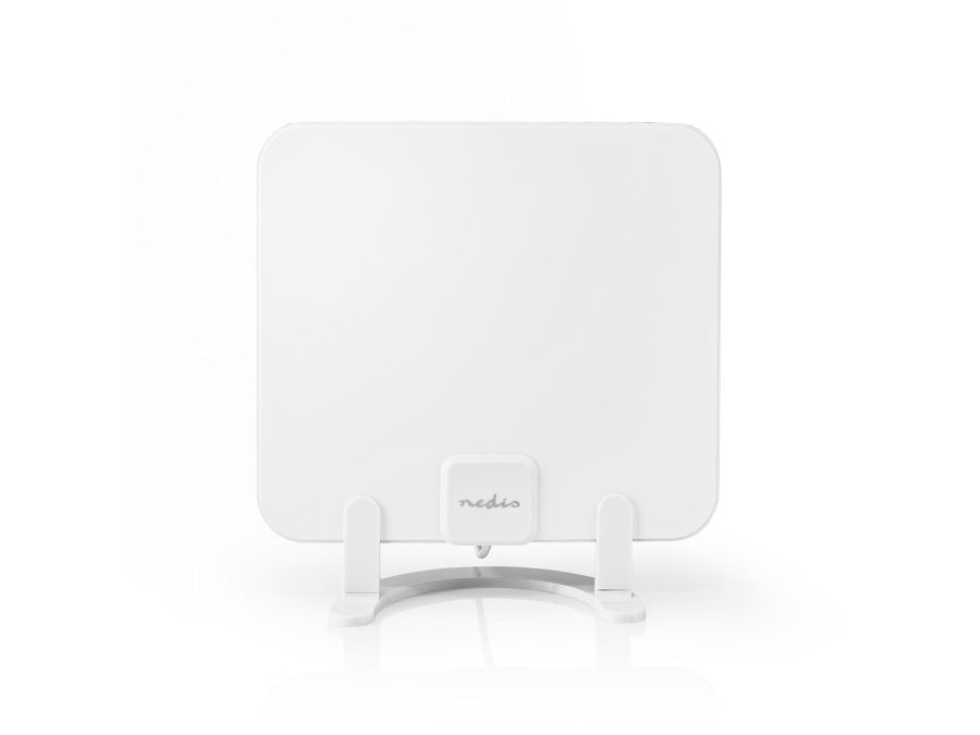 Indendørs DVB-T2/FM/DAP antenne - 30dB forstærkning, Hvid