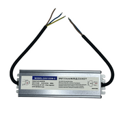 Vandtæt 150W strømforsyning - 24V DC, 5A, IP67 til udendørs brug