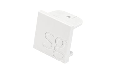 ZIP 230 V endestykke til skinne hvid