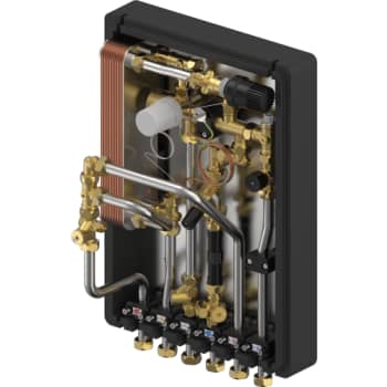 Uponor Combi Port INS RC HA 19 fuldisoleret fjernvarmeunit.