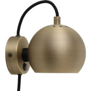Ball Magnet Metal Væglampe mat antik messing, Ø 12 cm