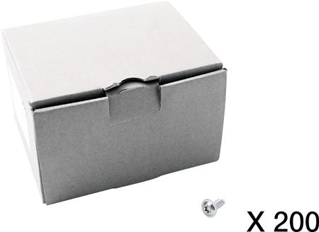 200 SKRUE, GEVINDFORMENDE, TORX, FLANGE