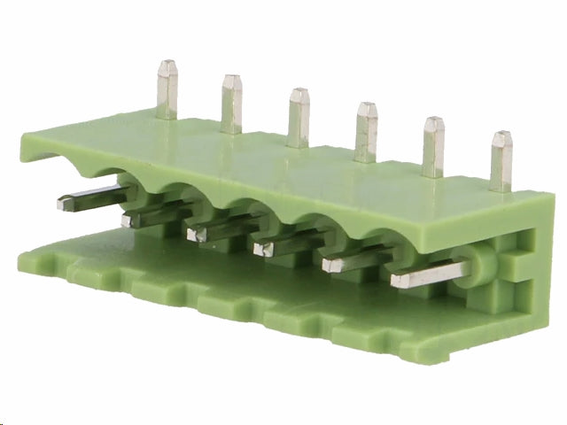 Printfatning til indstik skrueterminal - 6P han 5,08mm 90°