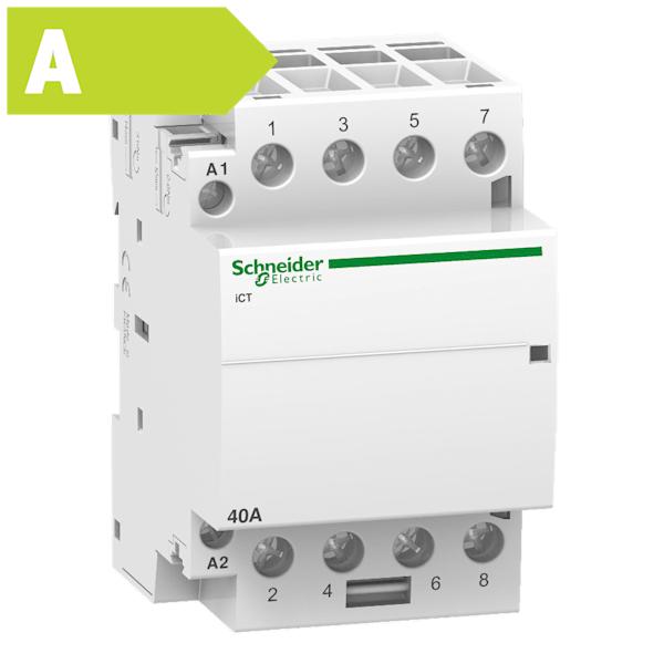 Modulkontaktor ICT 40A 4 slutte 230V