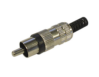 RCA(Phono) han - Nikkel, Sort