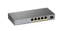 ZYXEL GS1350-6HP 6 Port managed CCTV PoE switch long range 60W 802.3BT