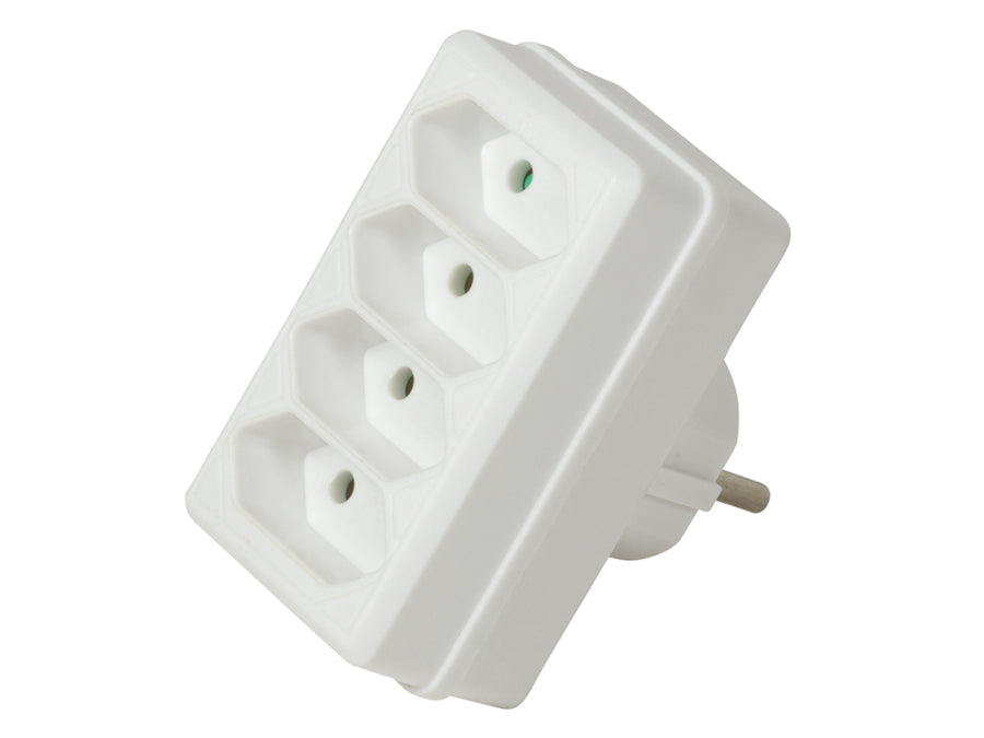 Netstikforgrener - Han til 4 x Euro hun, Hvid