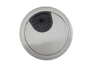 Bord-kabelgennemføringsflange - Børstet stål, Ø60mm