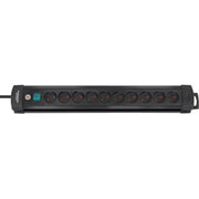 Premium-Line10-stikdåse u/jord 3m u/blindh sort